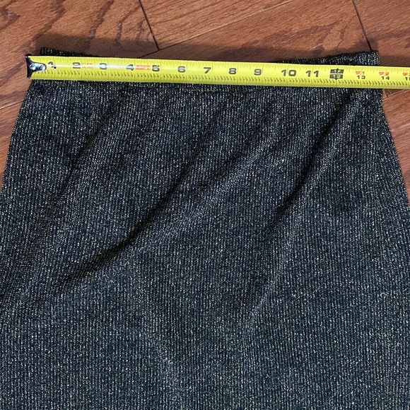 Francine Browner vintage gold/Blk sweater skirt - Size large - Picture 7 of 9